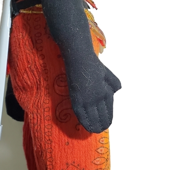 Exotic Tribal African American handmade Black Americana doll with stand - Picture 12 of 12